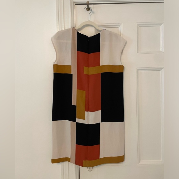 Color block Mondrian inspired mod mini shift - Picture 2 of 3